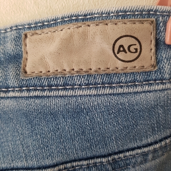 Adriano Goldschmied the Middi Ankle Distressed Mid Rise Skinny Blue Jeans - Picture 12 of 16